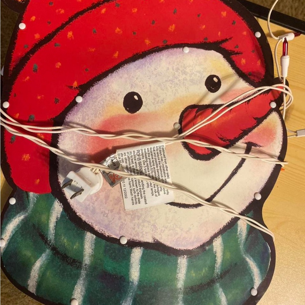 Festive Snowman Light-Up Decoration